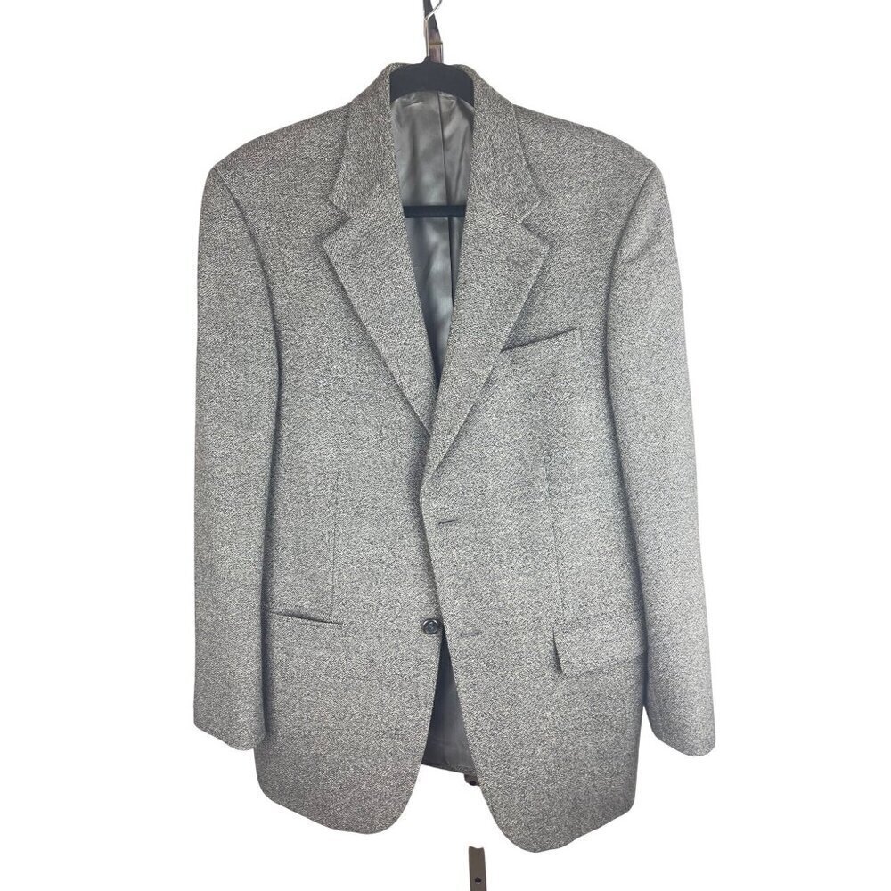 Vintage Geoffrey Beene mens blazer / sports coat light grey casual dressy